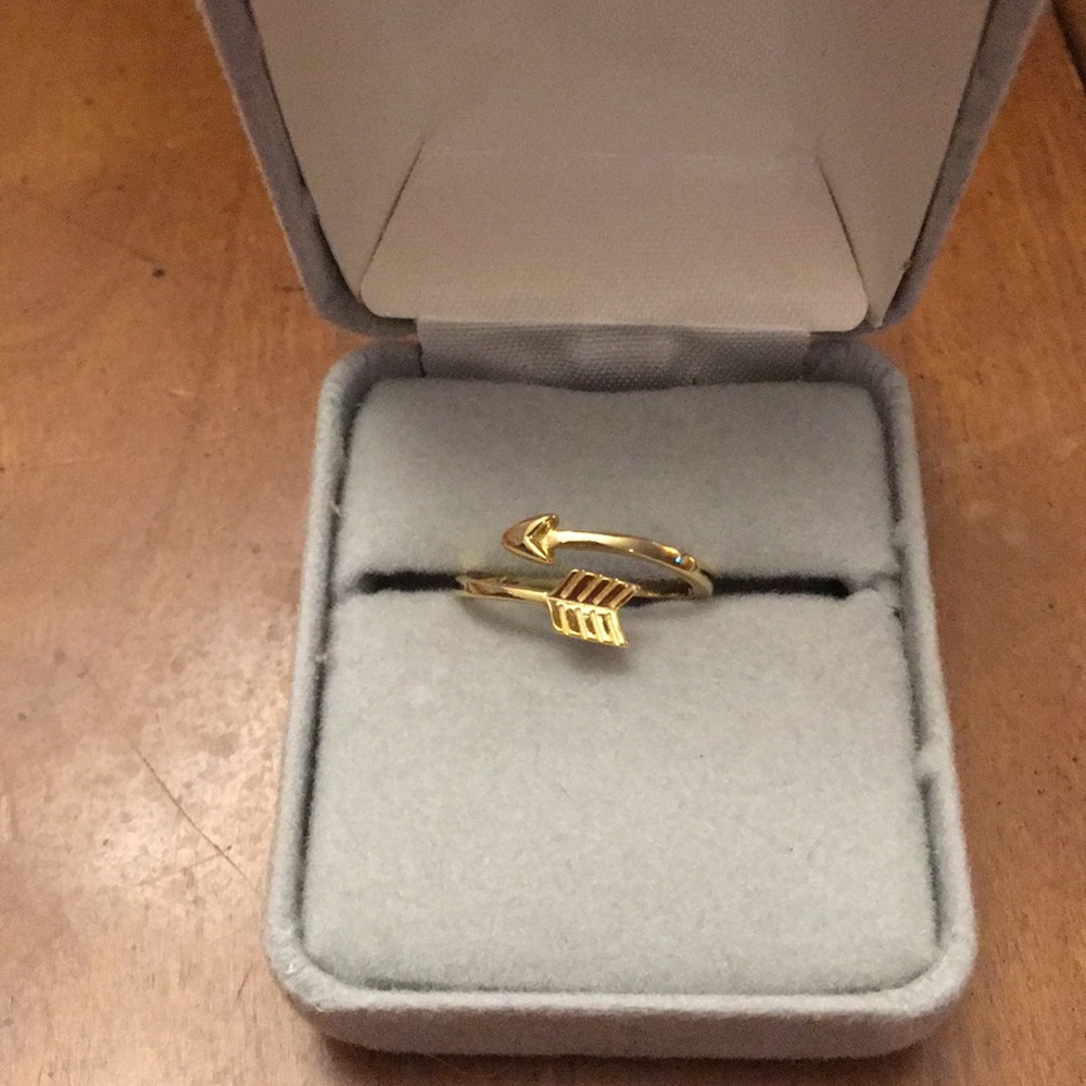 GOLD PLATED STERLING SILVER WRAPAROUND RING